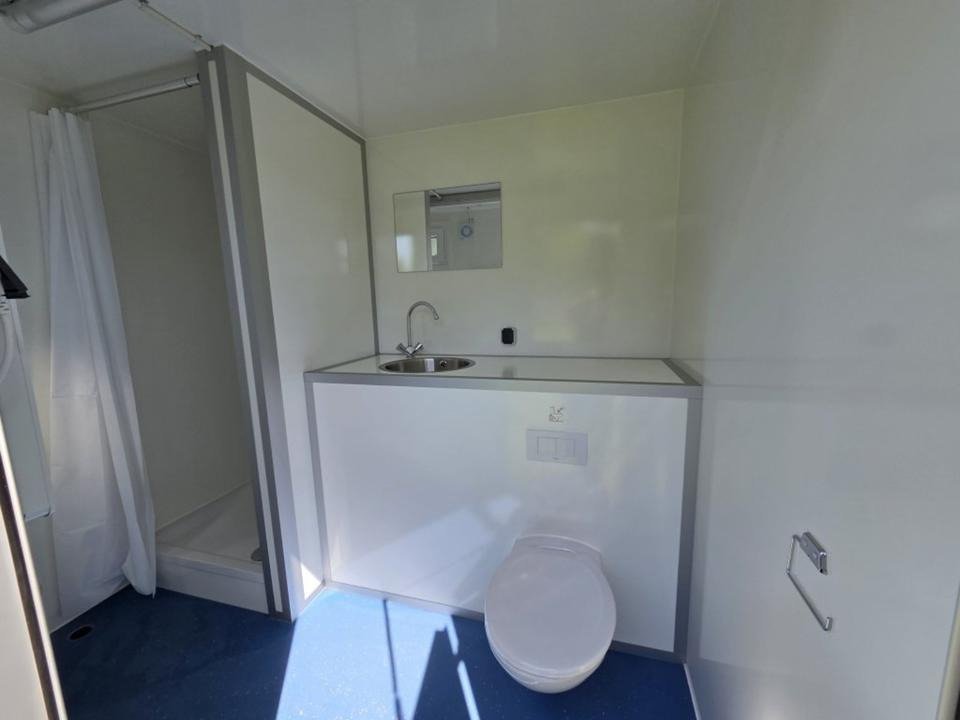 Conteneur comme habitat, remorque chariot de salle de bain remorque de salle de bain remorque sanitaire toilette douche – Image 10